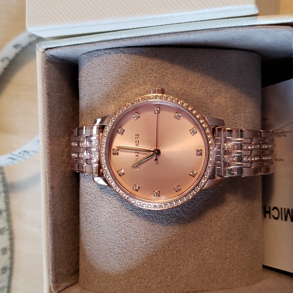 Michael Kors Jewelry - NWT MK rose gold watch. Faux diamonds as numbers& circle. Send offer